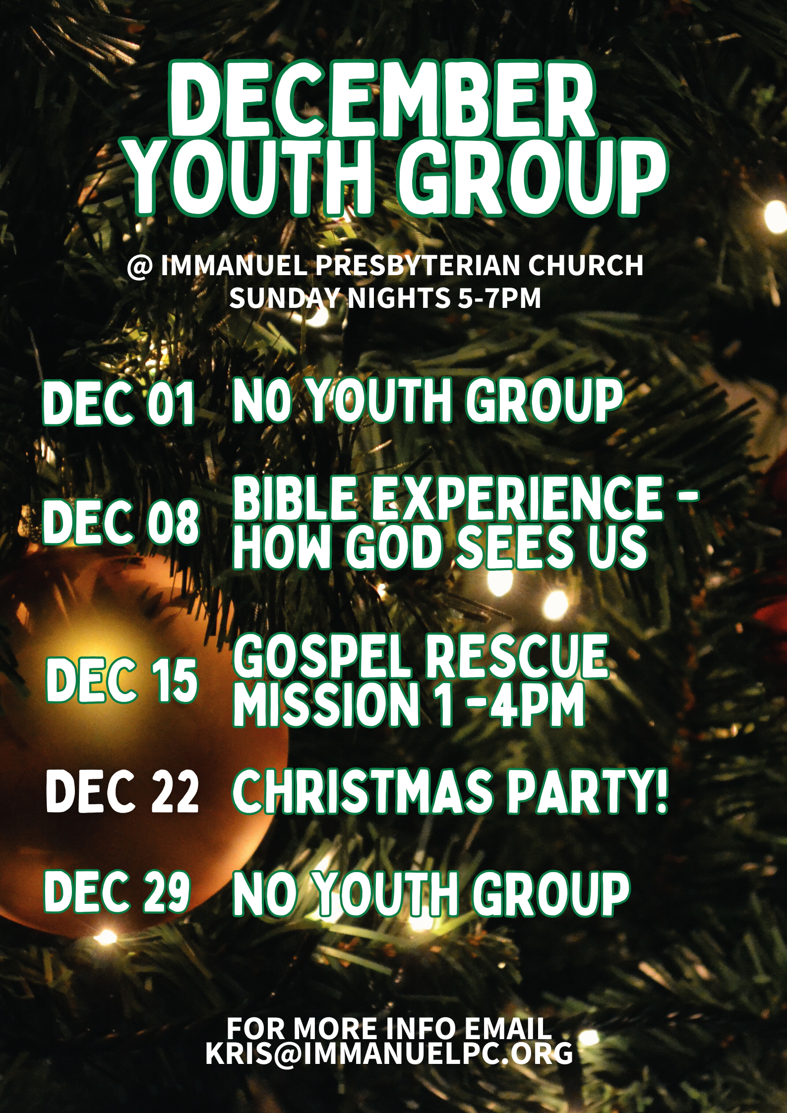 December Youth Events