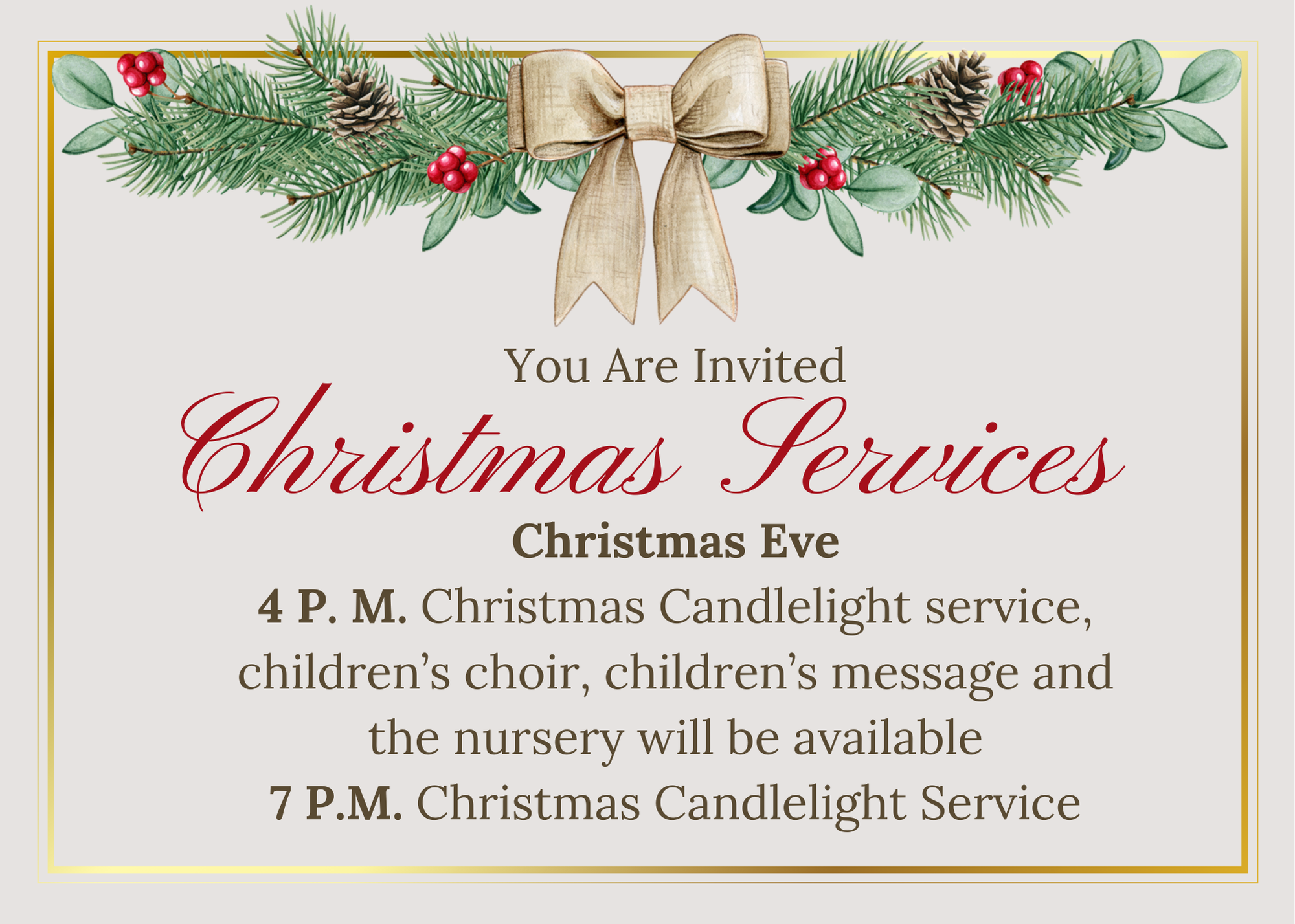 Christmas Services