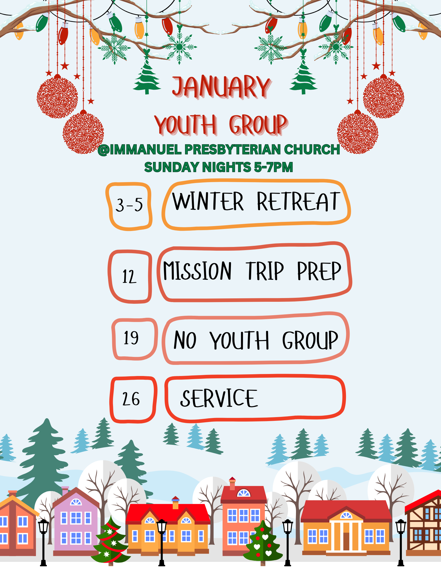 January Youth Events